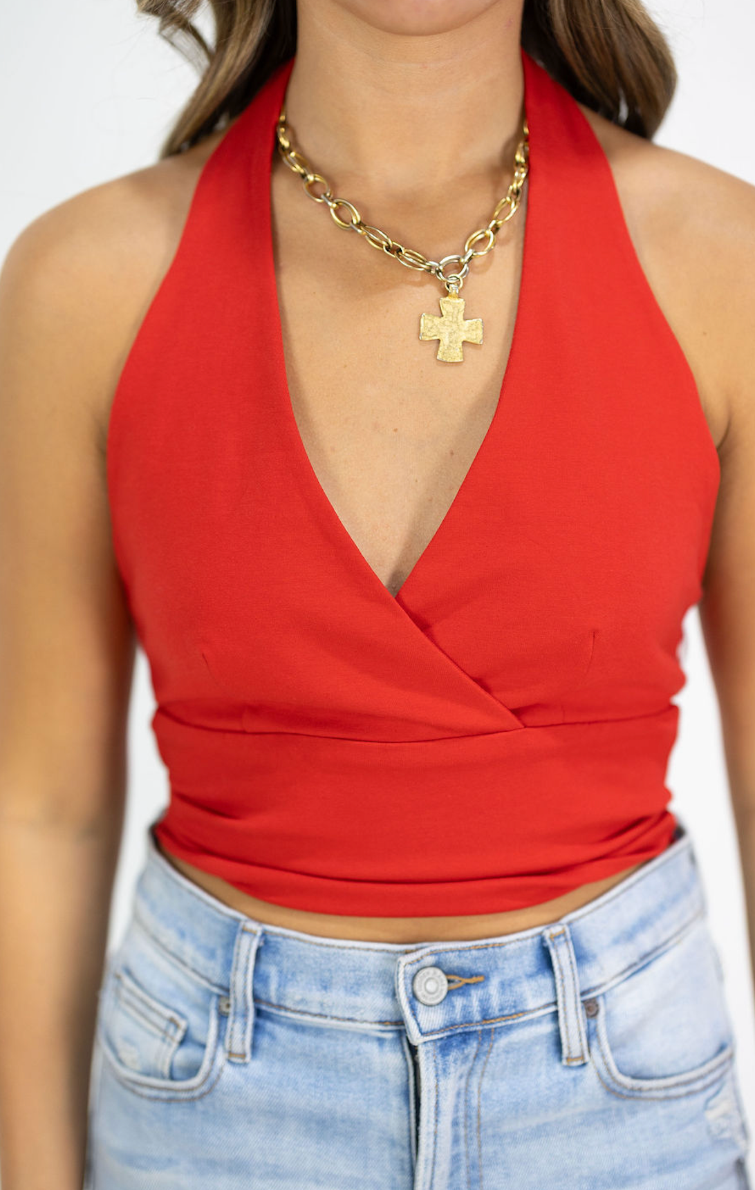 Marie Tied Halter Top
