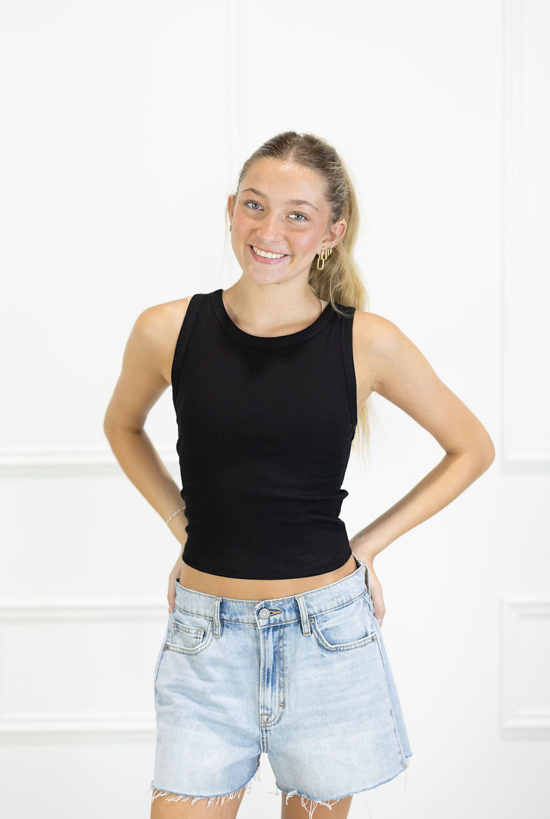 Padded Tank Black