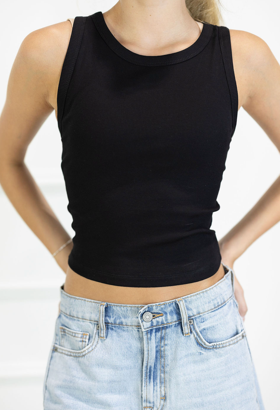 Padded Tank Black