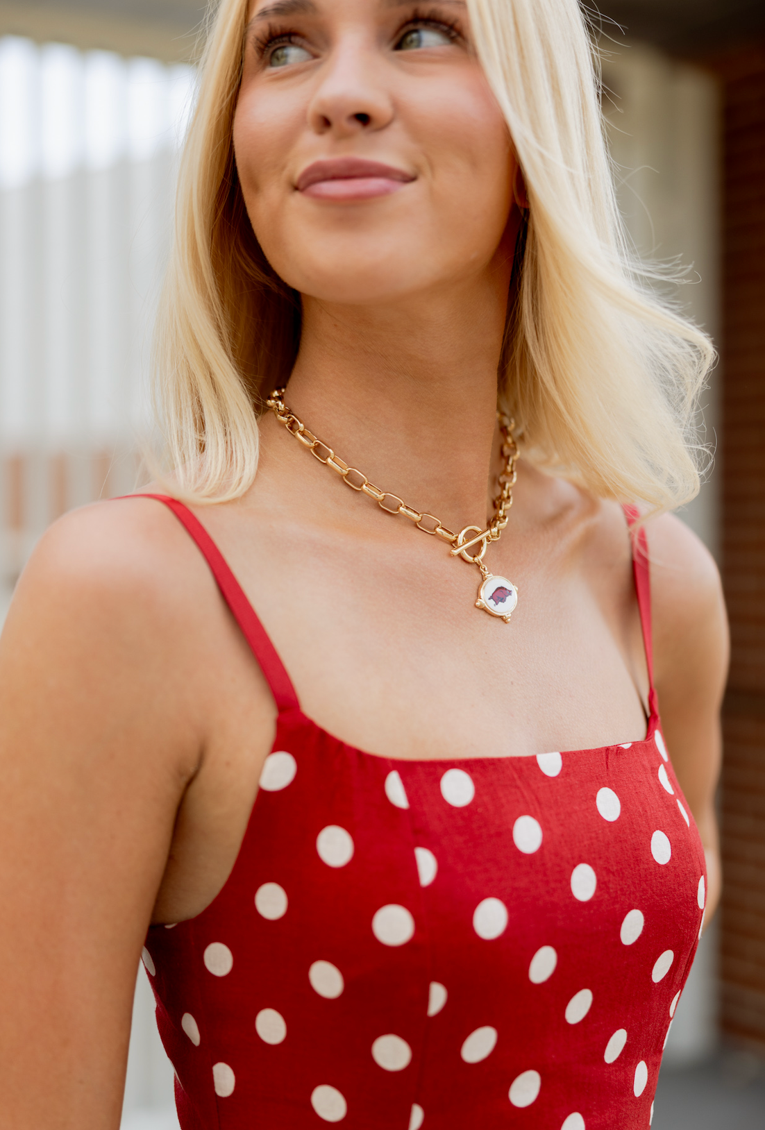 Razorback Logo Intaglio Necklace