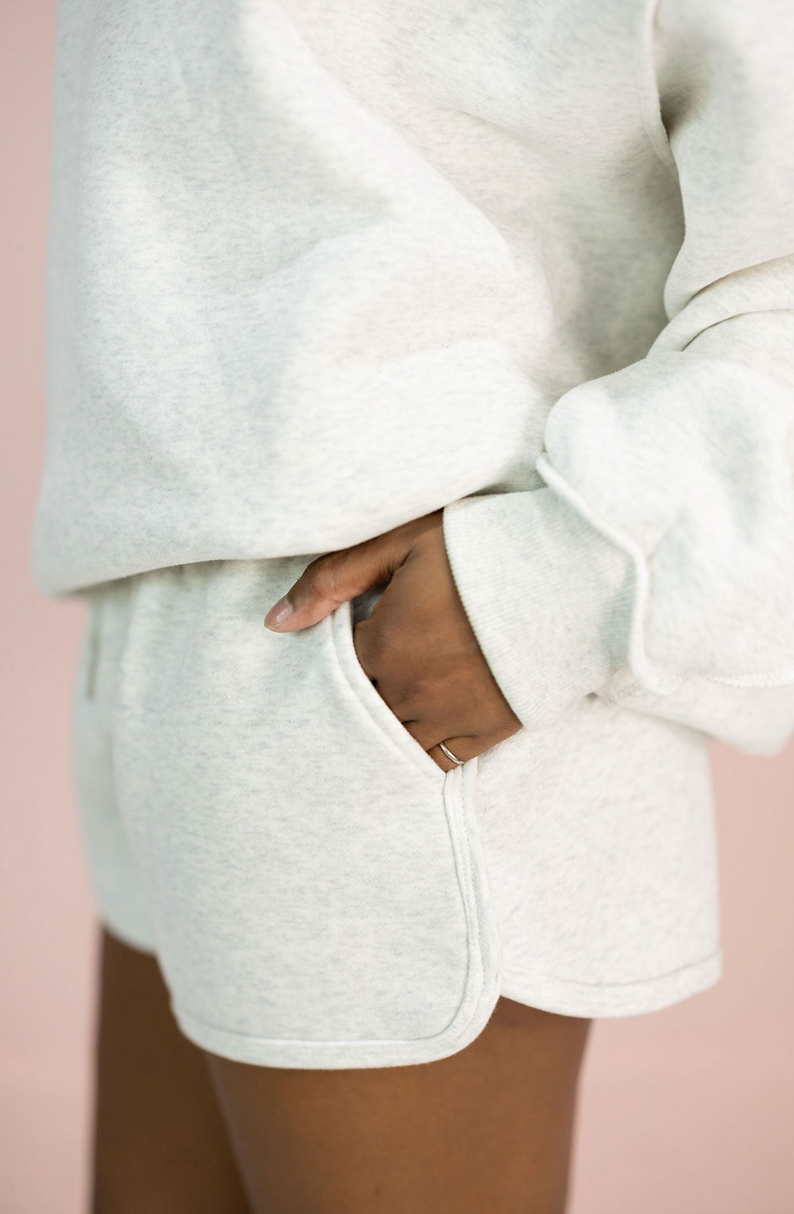 Solid Sweat Shorts Ash