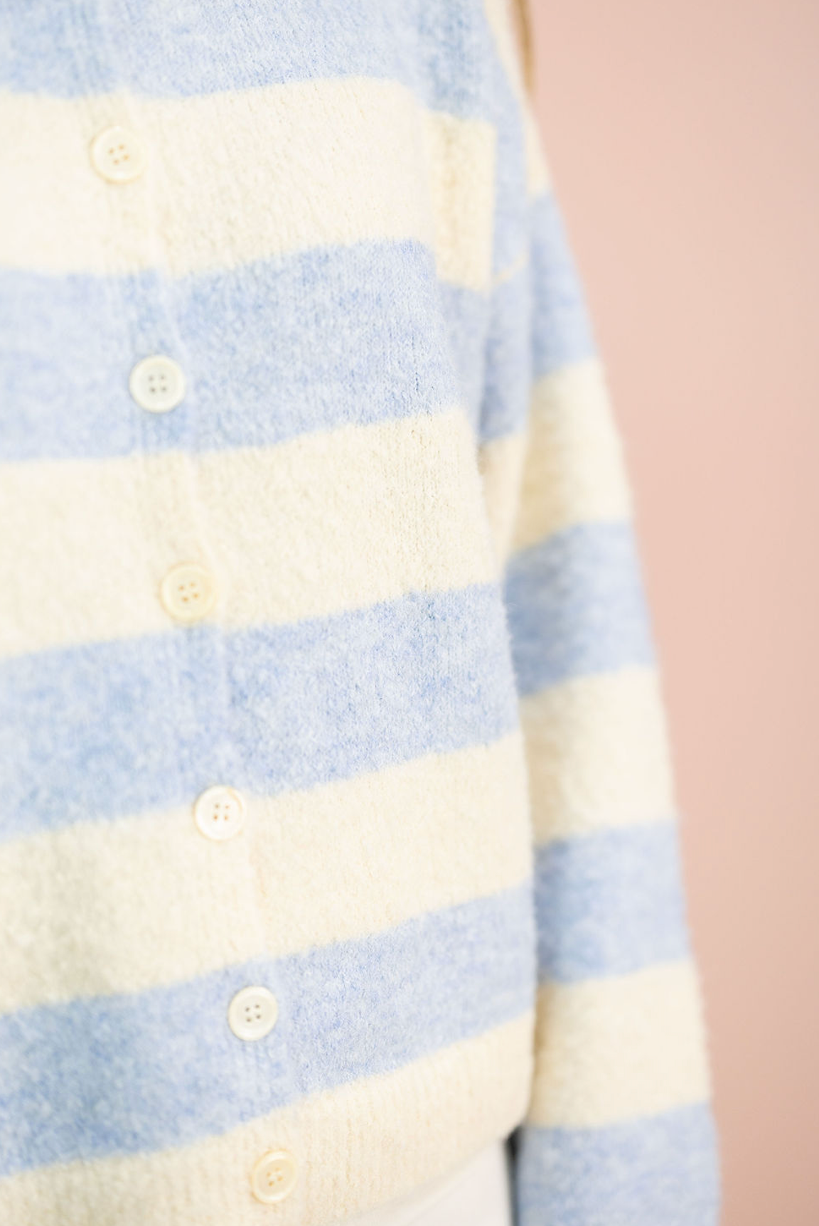 High Neck Stripe Sweater