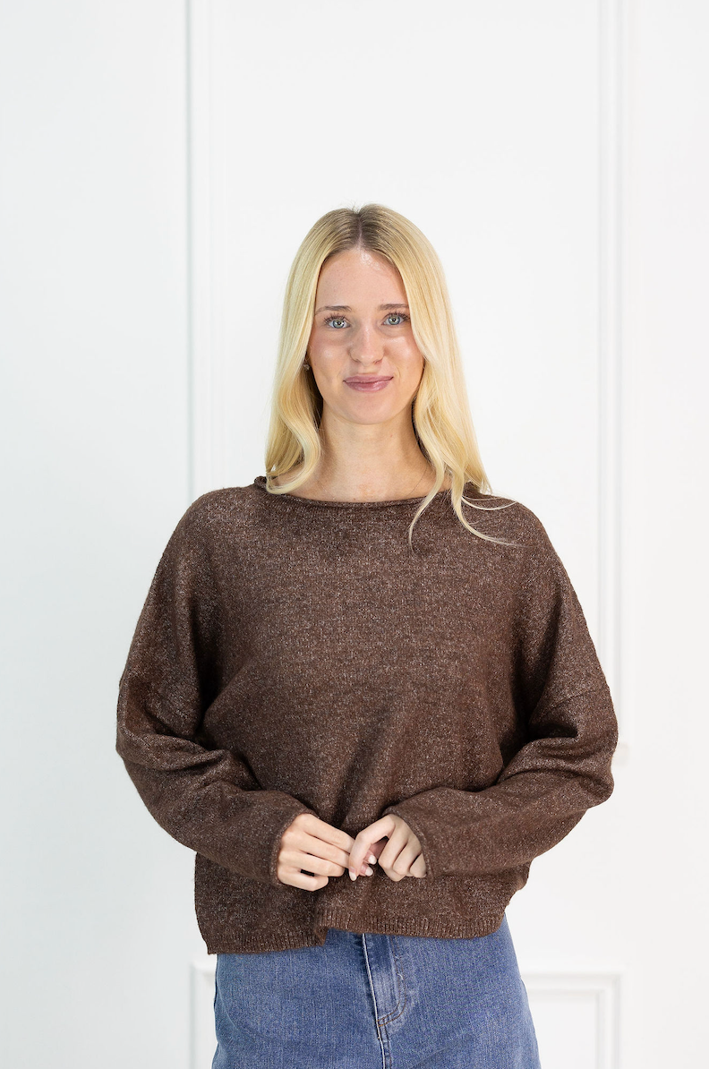 Easy Days Ahead Sweater Brown