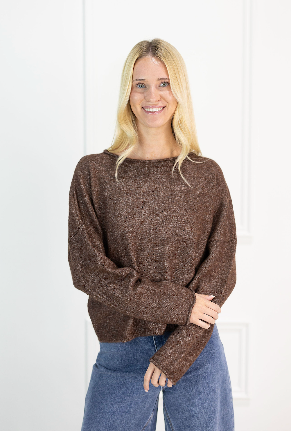 Easy Days Ahead Sweater Brown