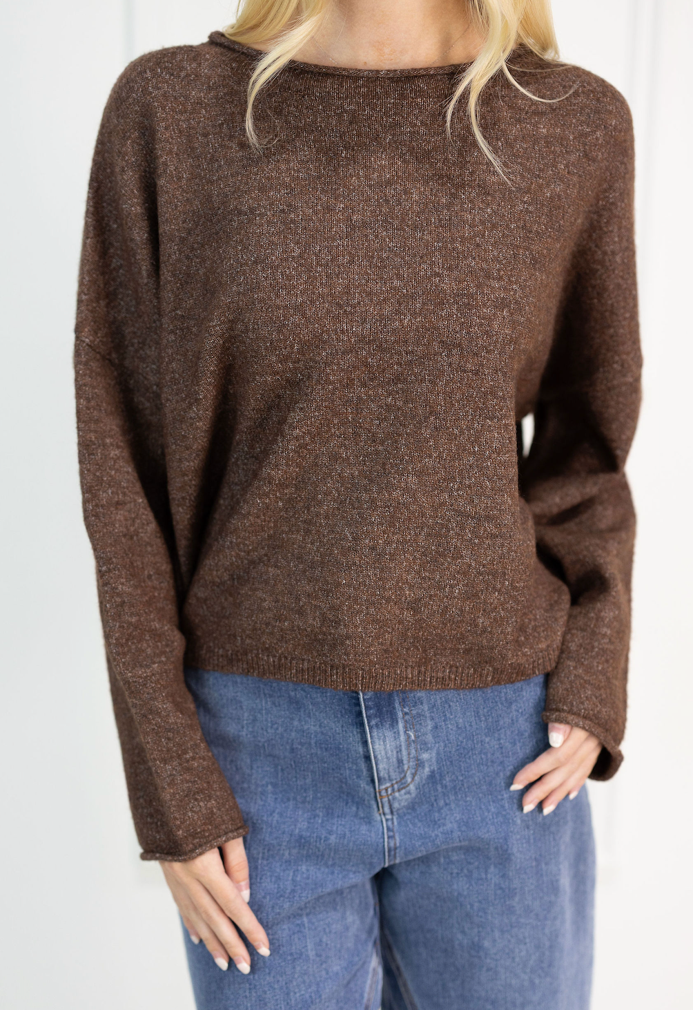 Easy Days Ahead Sweater Brown