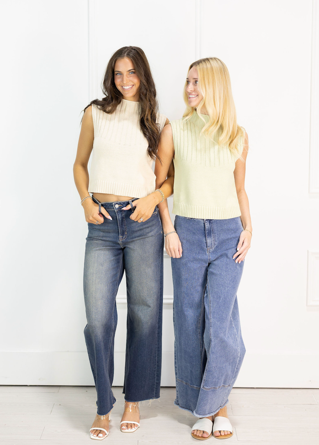Mock Neck Knit Top Sage