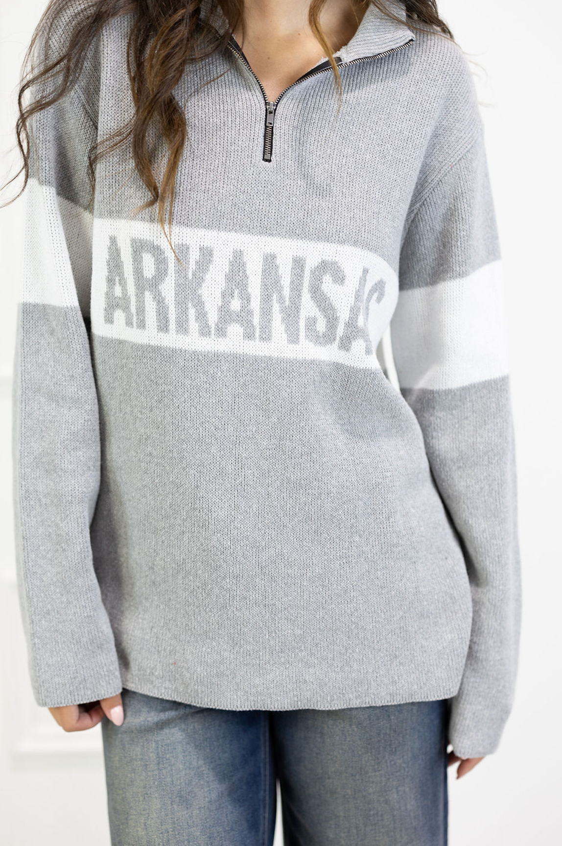 Arkansas Quarter Zip Sweater - Clothe Boutique