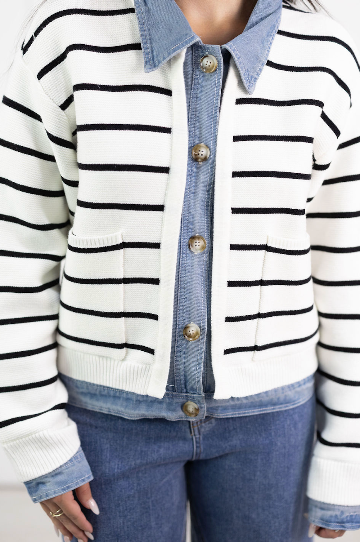 Adalie Stripe Cardigan