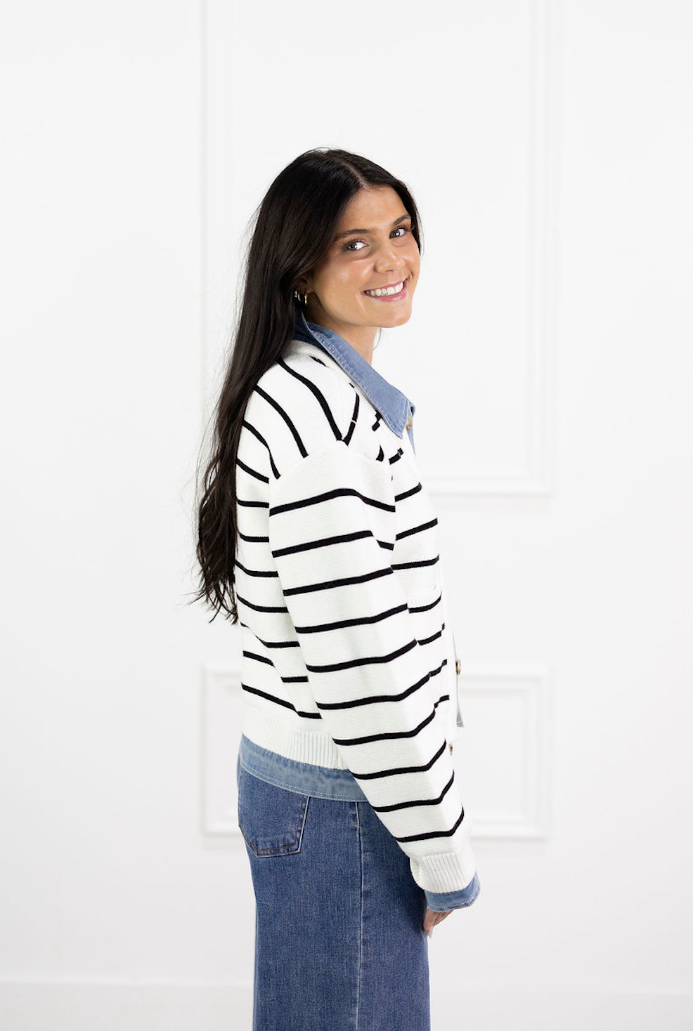 Adalie Stripe Cardigan