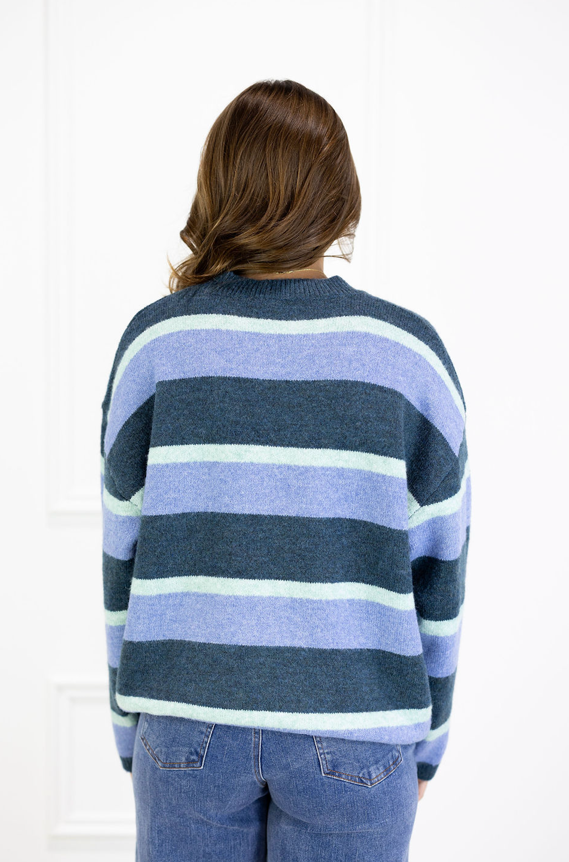 Soft Stripe Sweater Blue
