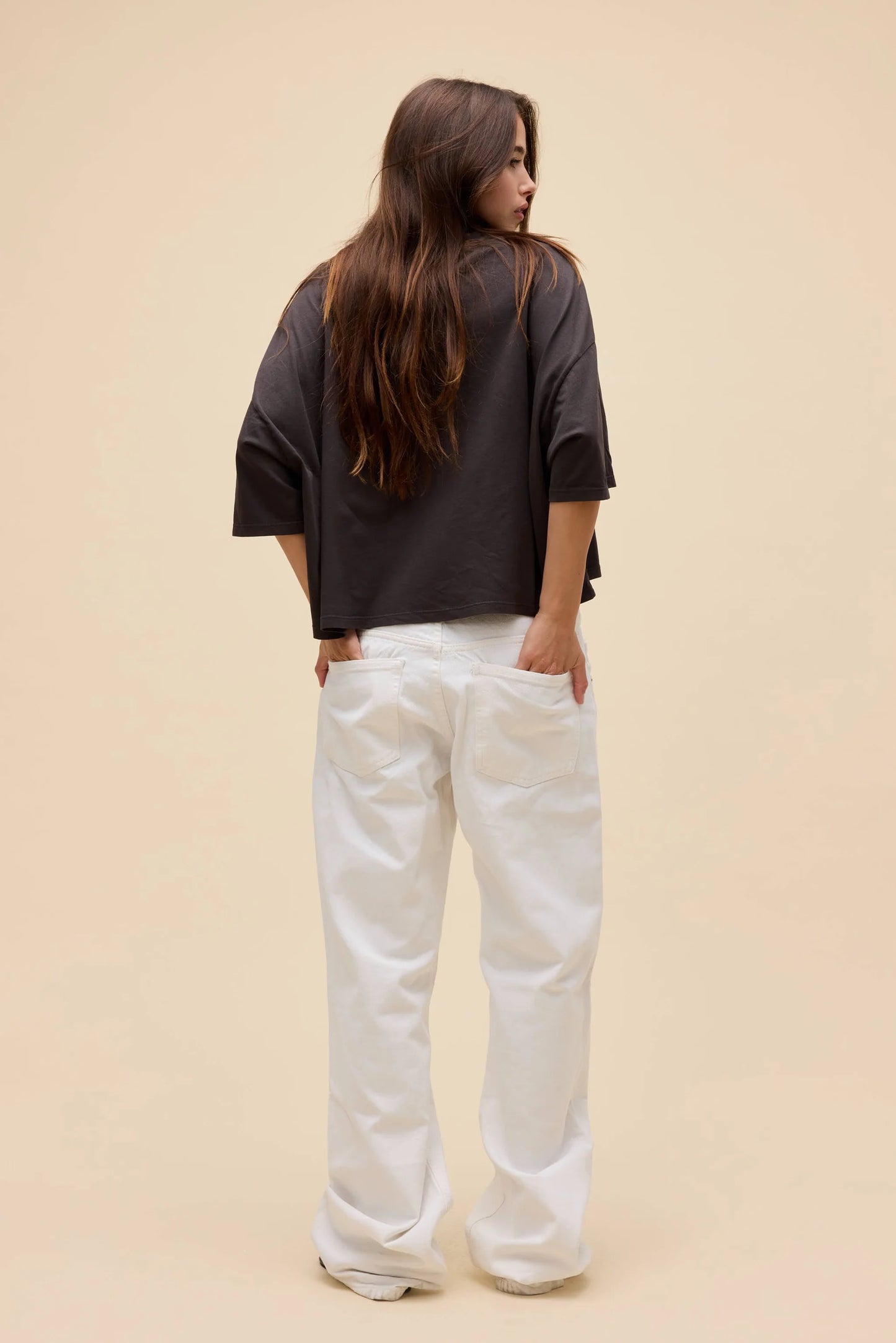 Seaside Doodle Cropped OS Tee