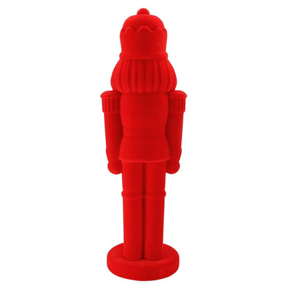 28.5'' Flocked Nutcracker Red