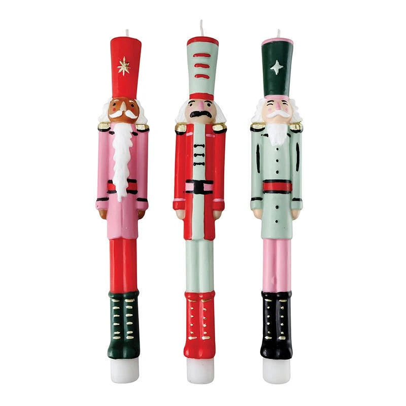 Nutcracker Shaped Candle Set
