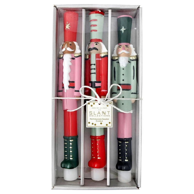 Nutcracker Shaped Candle Set