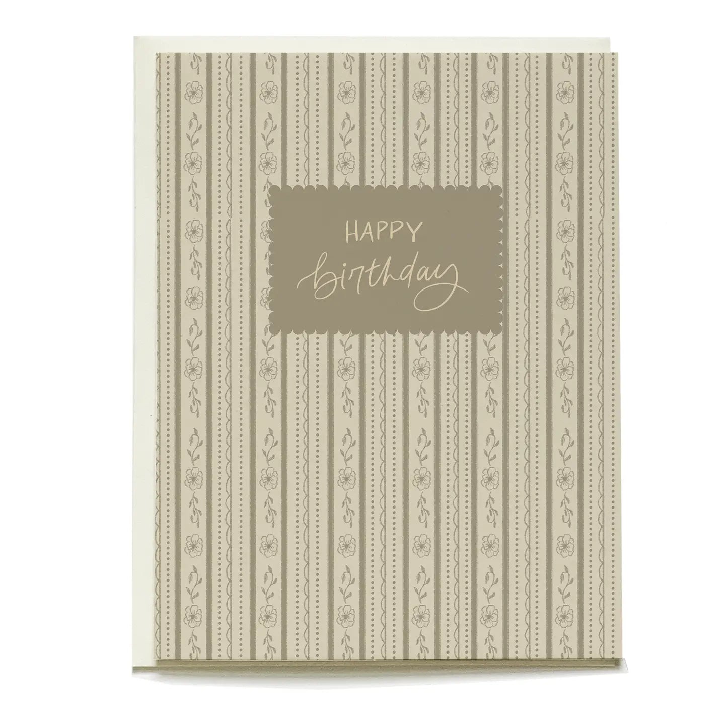 Vintage Wallpaper Birthday Card