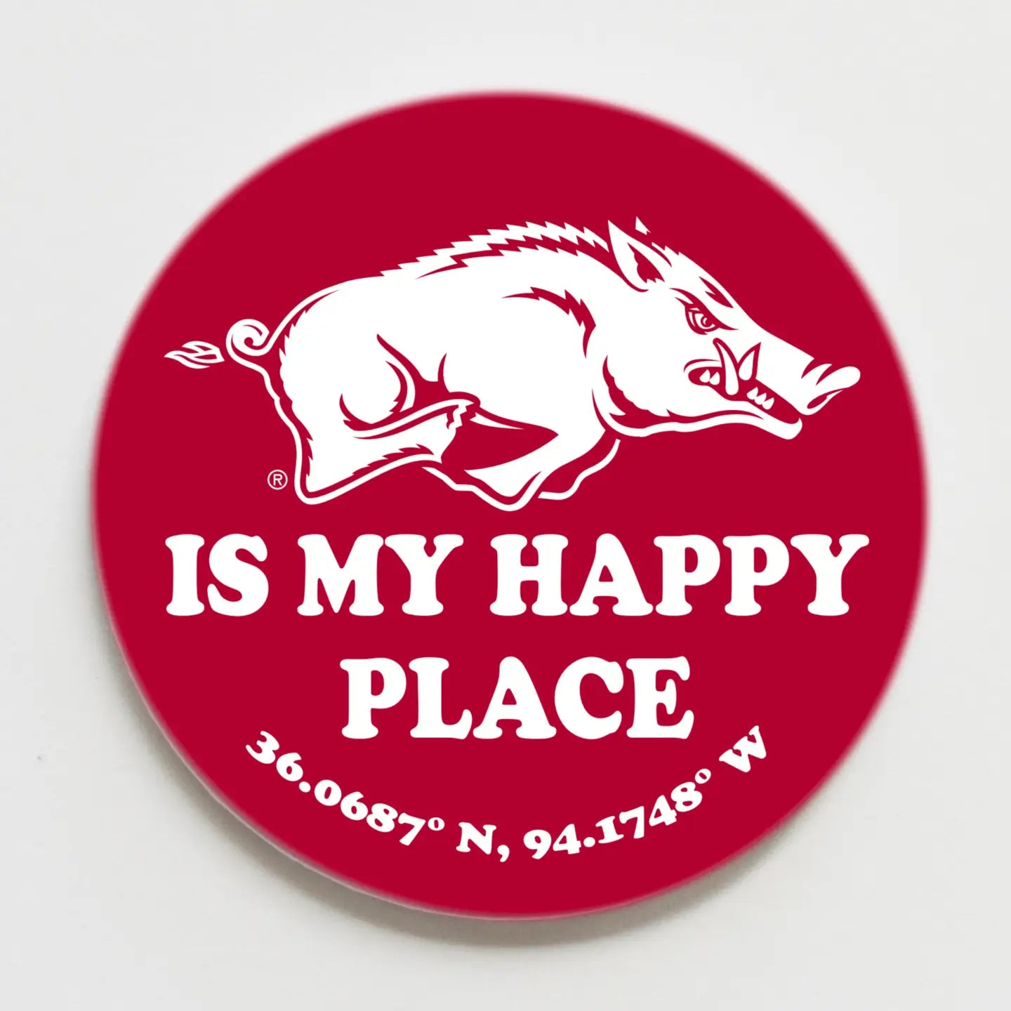 Hogs Happy Place Button