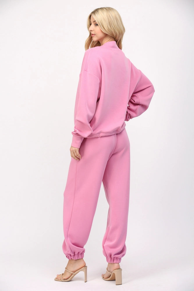 Modal Mock Neck & Pants Set of 2 - Clothe Boutique