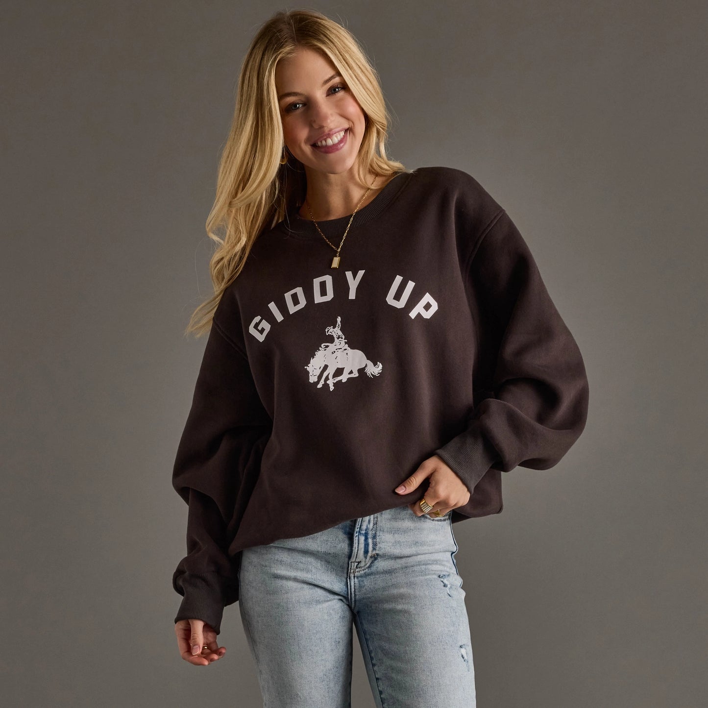Giddy Up Sweatshirt - Clothe Boutique