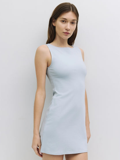 Nikki Mini Dress Blue - Clothe Boutique
