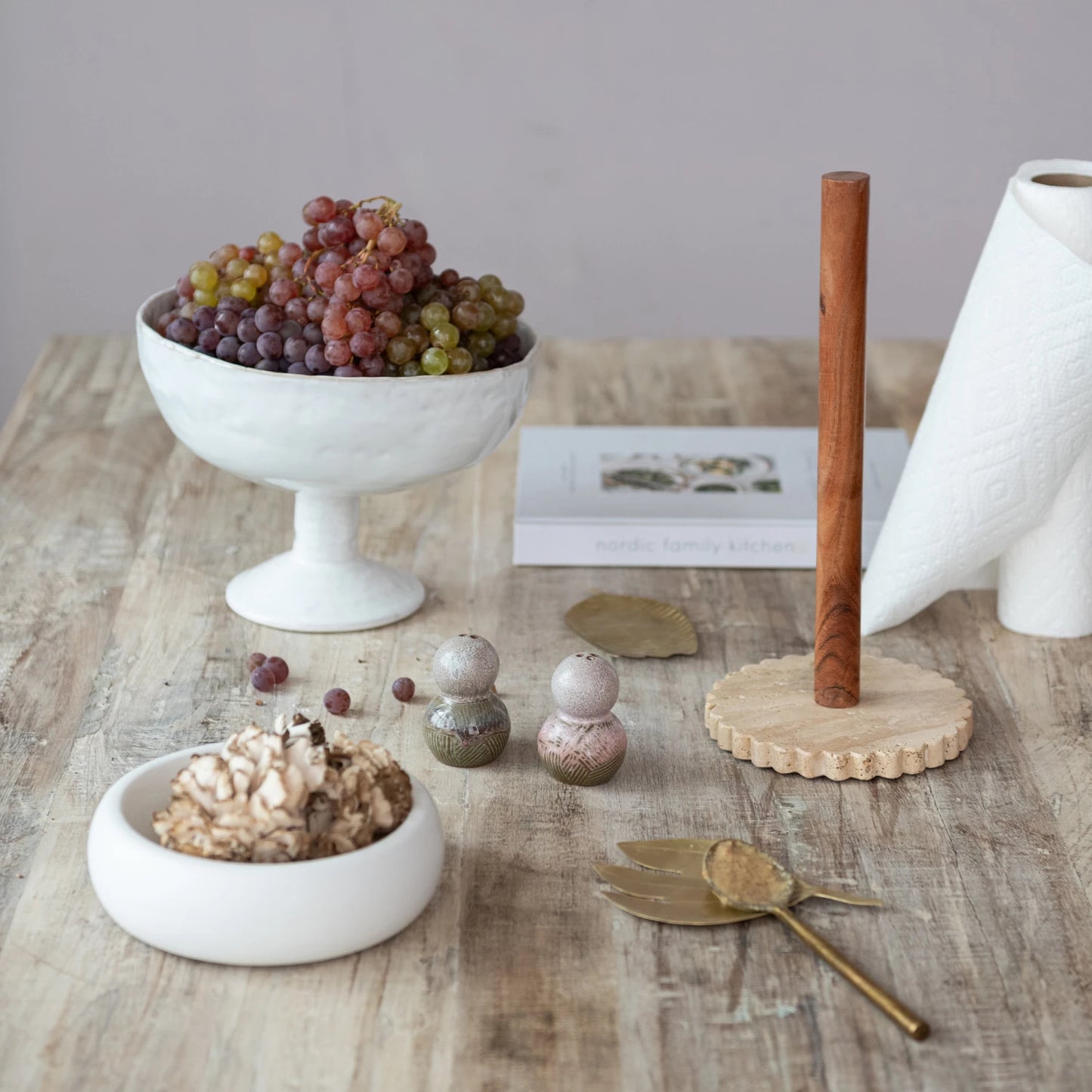 Multi Stoneware Salt & Pepper Shakers