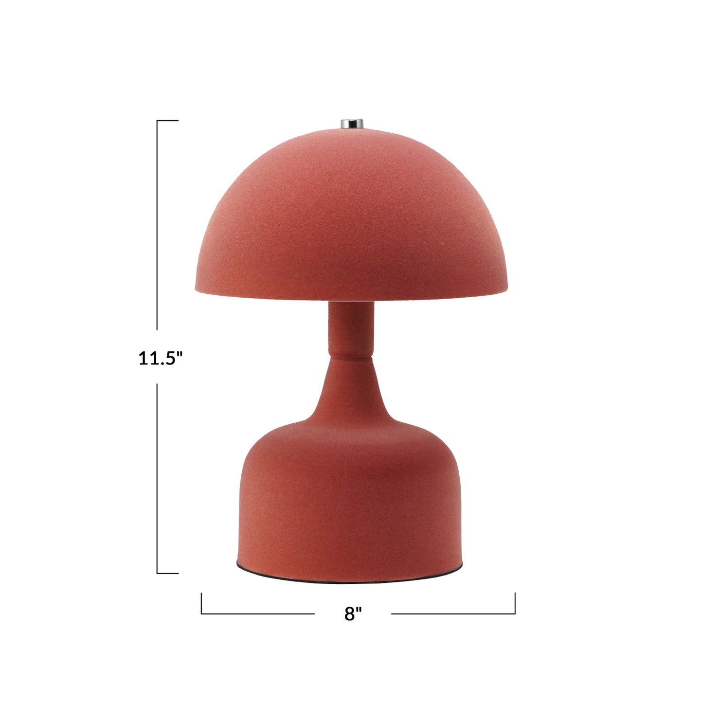 Flocked Metal Table Lamp