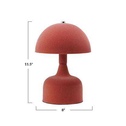 Flocked Metal Table Lamp