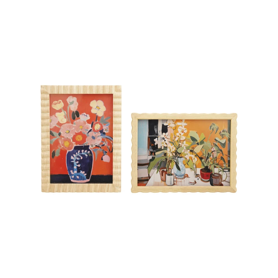 Ribbed/Scallop Photo Frame