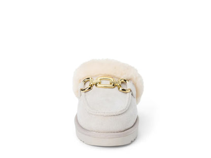 Matisse Davos Sherpa Mules Dove Grey
