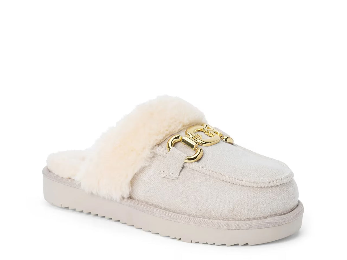 Matisse Davos Sherpa Mules Dove Grey