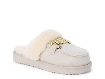 Matisse Davos Sherpa Mules Dove Grey