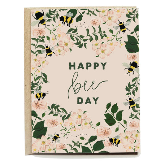Bee Blossom Birthday Card