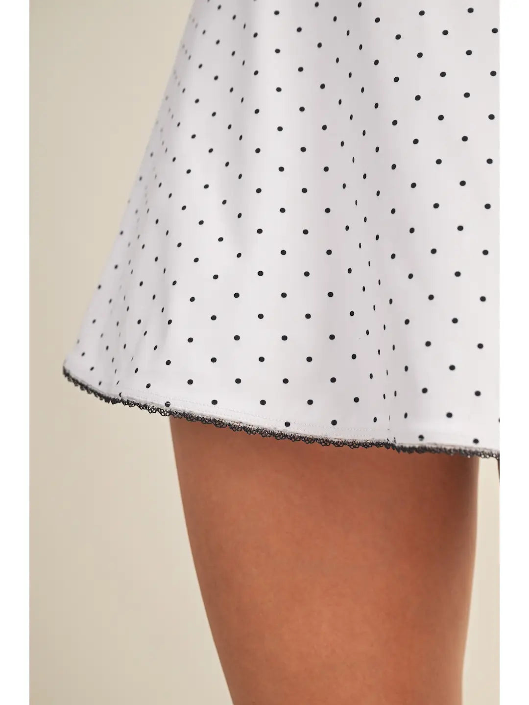 White Polka Dot Sports Dress