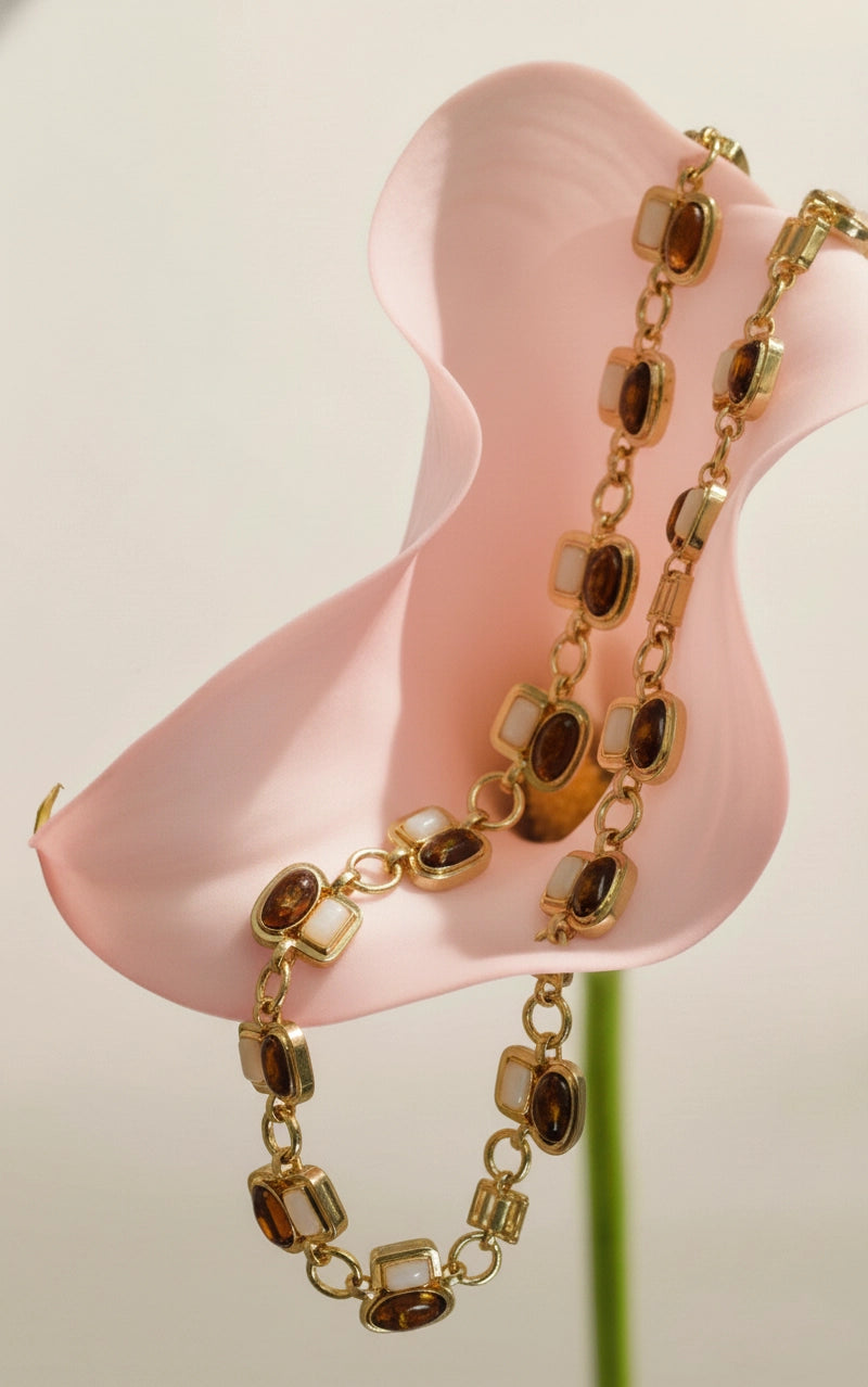 Ruby Stone Chain Belt