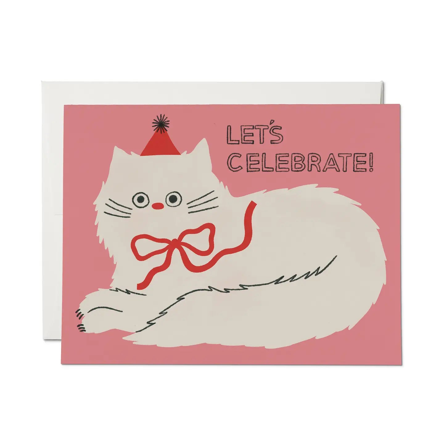 Let's Celebrate Cat Card