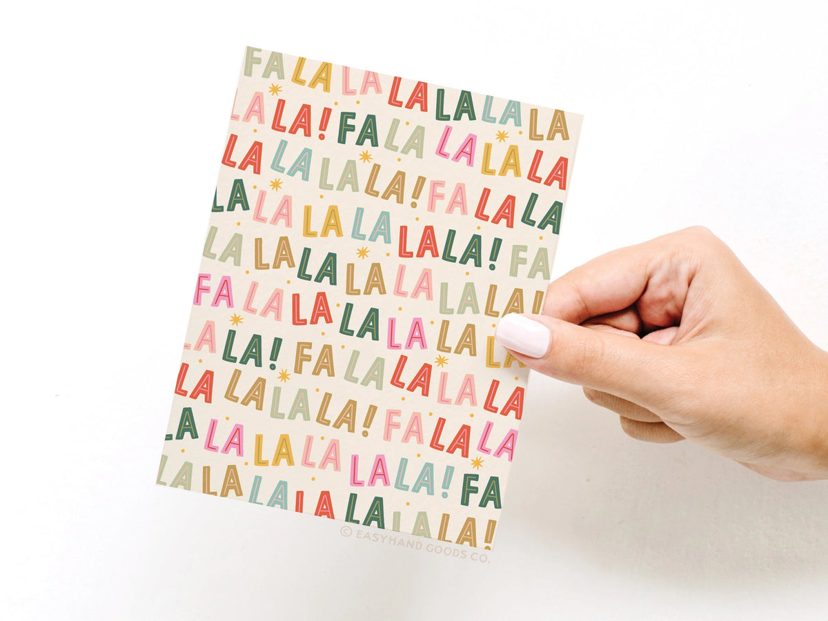 Fa La La Pattern Card