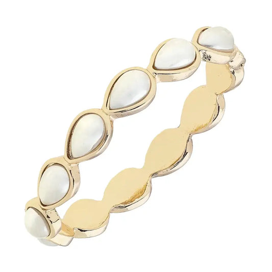 Pearl Teardrop Bangle