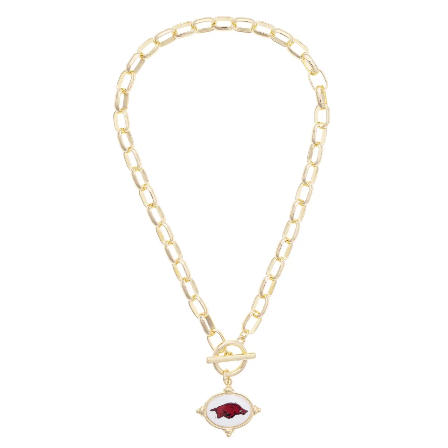 Razorback Logo Intaglio Necklace