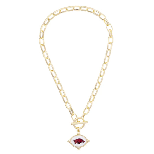 Razorback Logo Intaglio Necklace