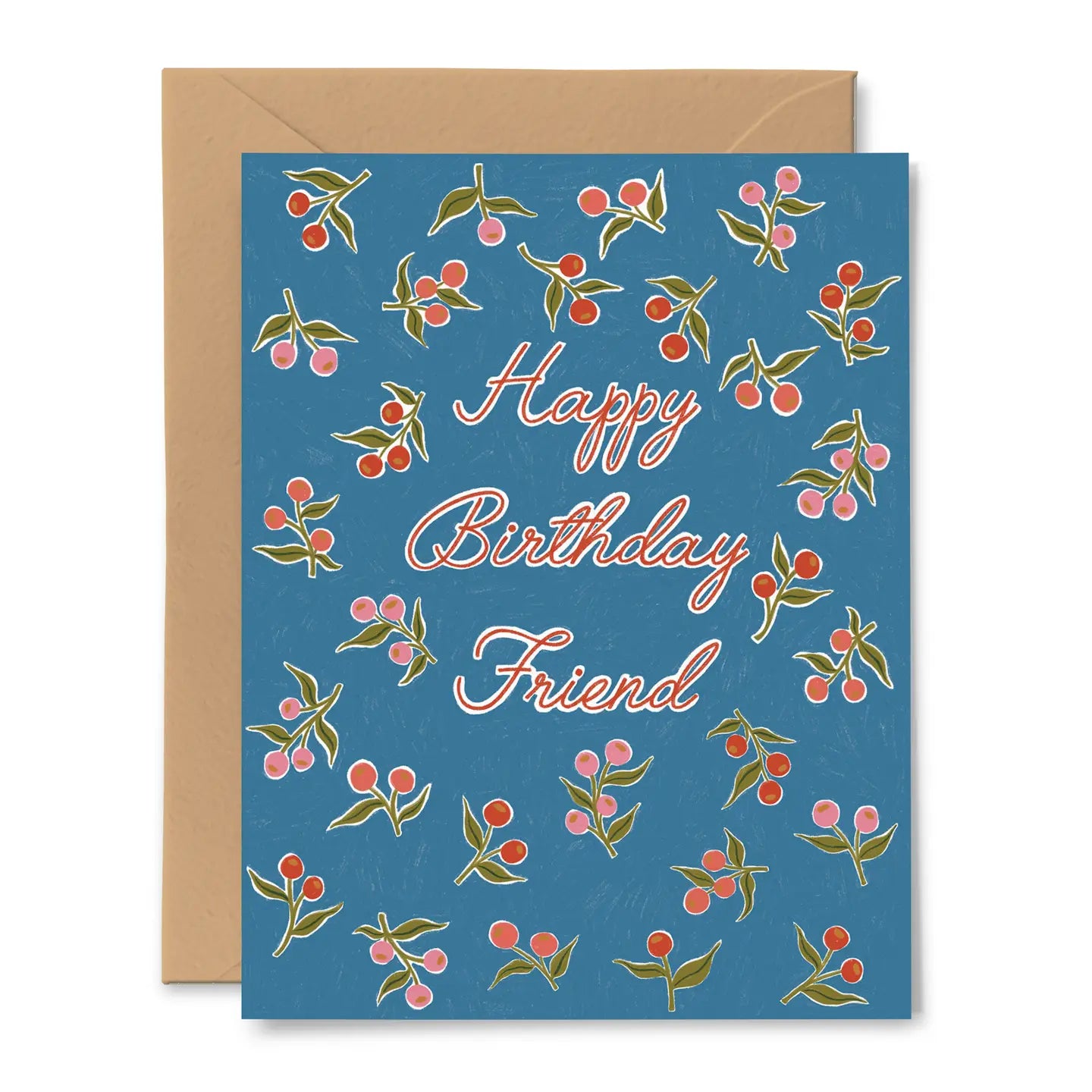 Blue Dahlia Birthday Card