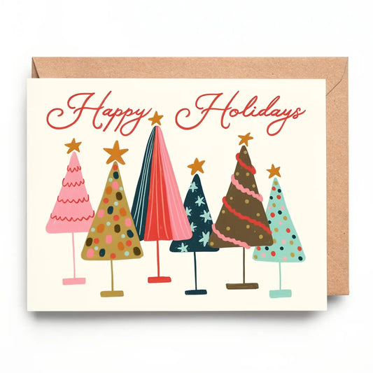 Happy Holidays Tree Card