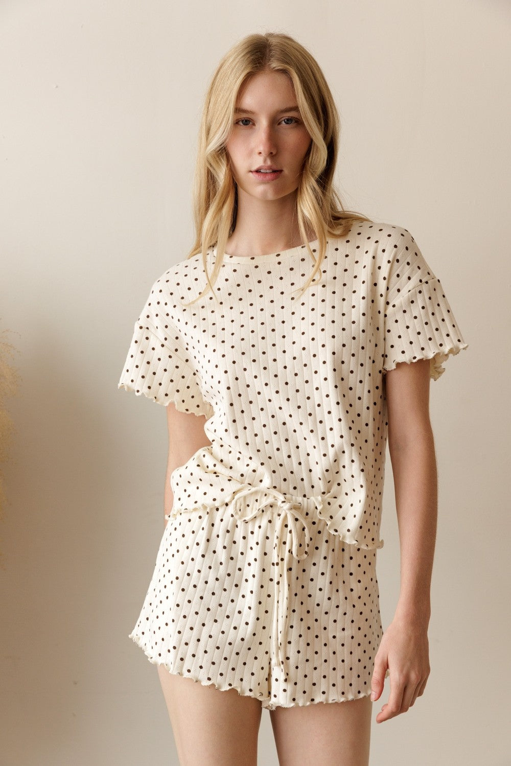 Polka Dot Lounge Knit Set of 2