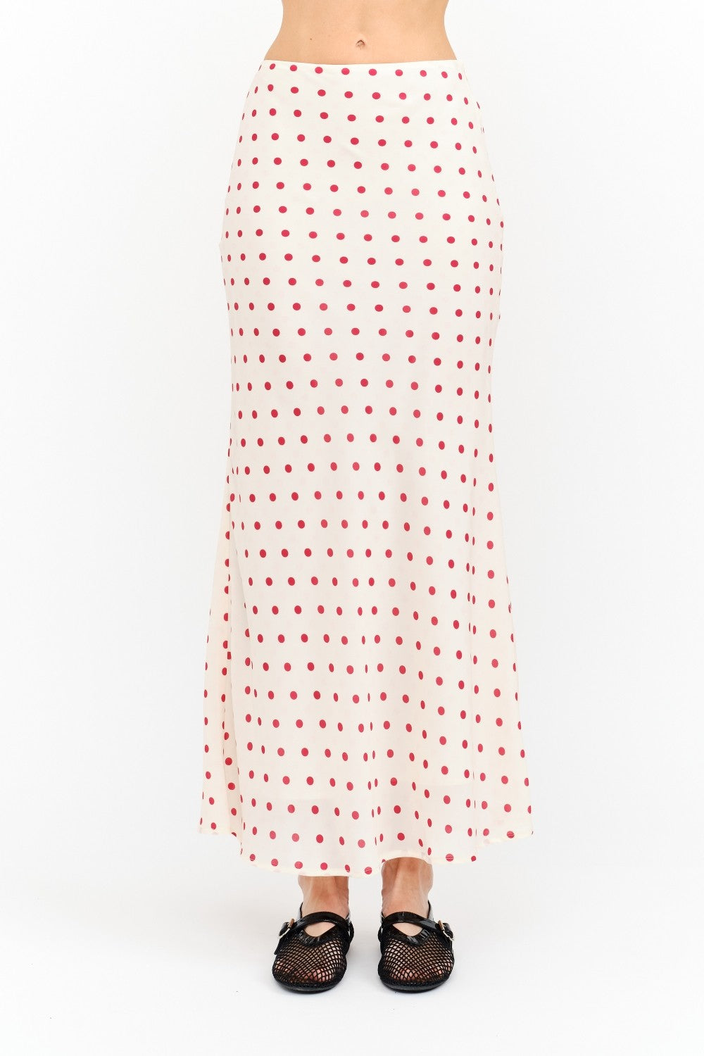 Kalila Polka Dot Midi Skirt