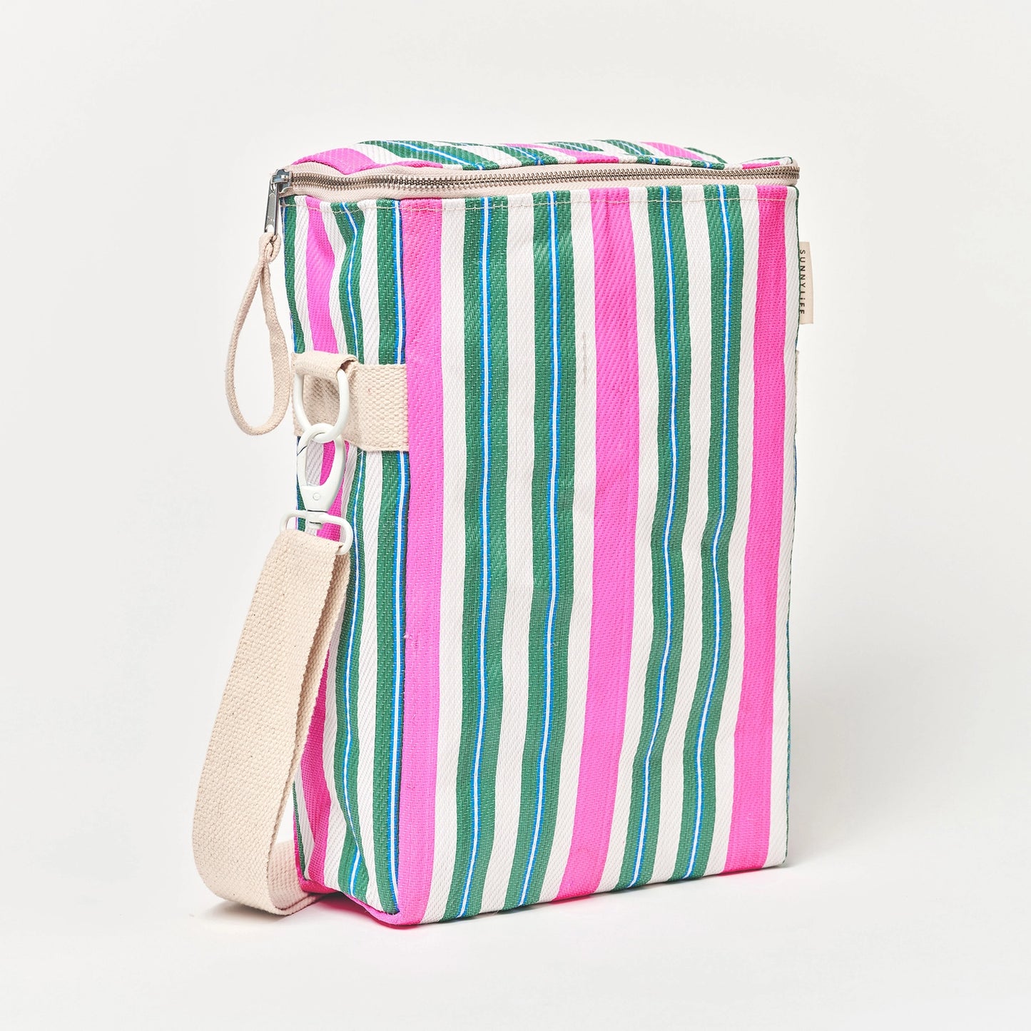 Nylon Drinks Cooler Bag Seagrass Green