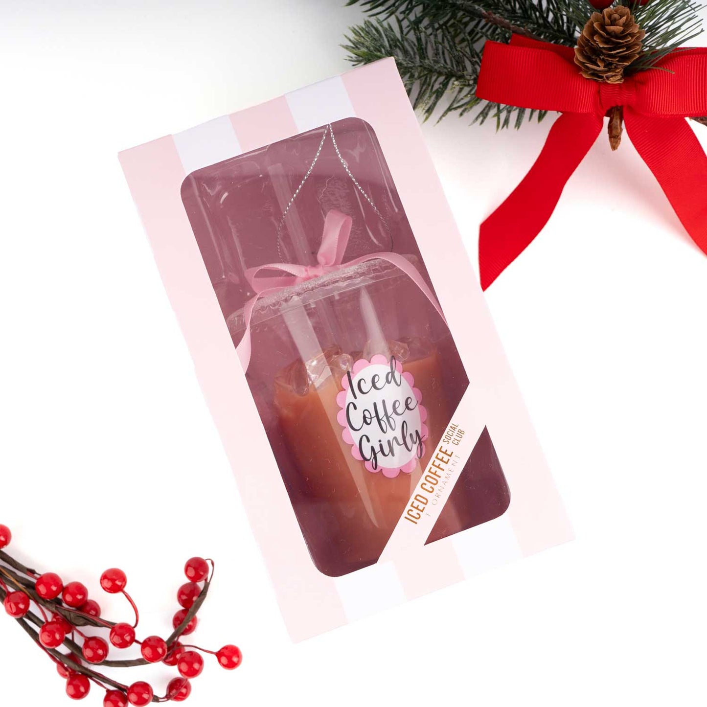 Iced Coffee Glass Ornament