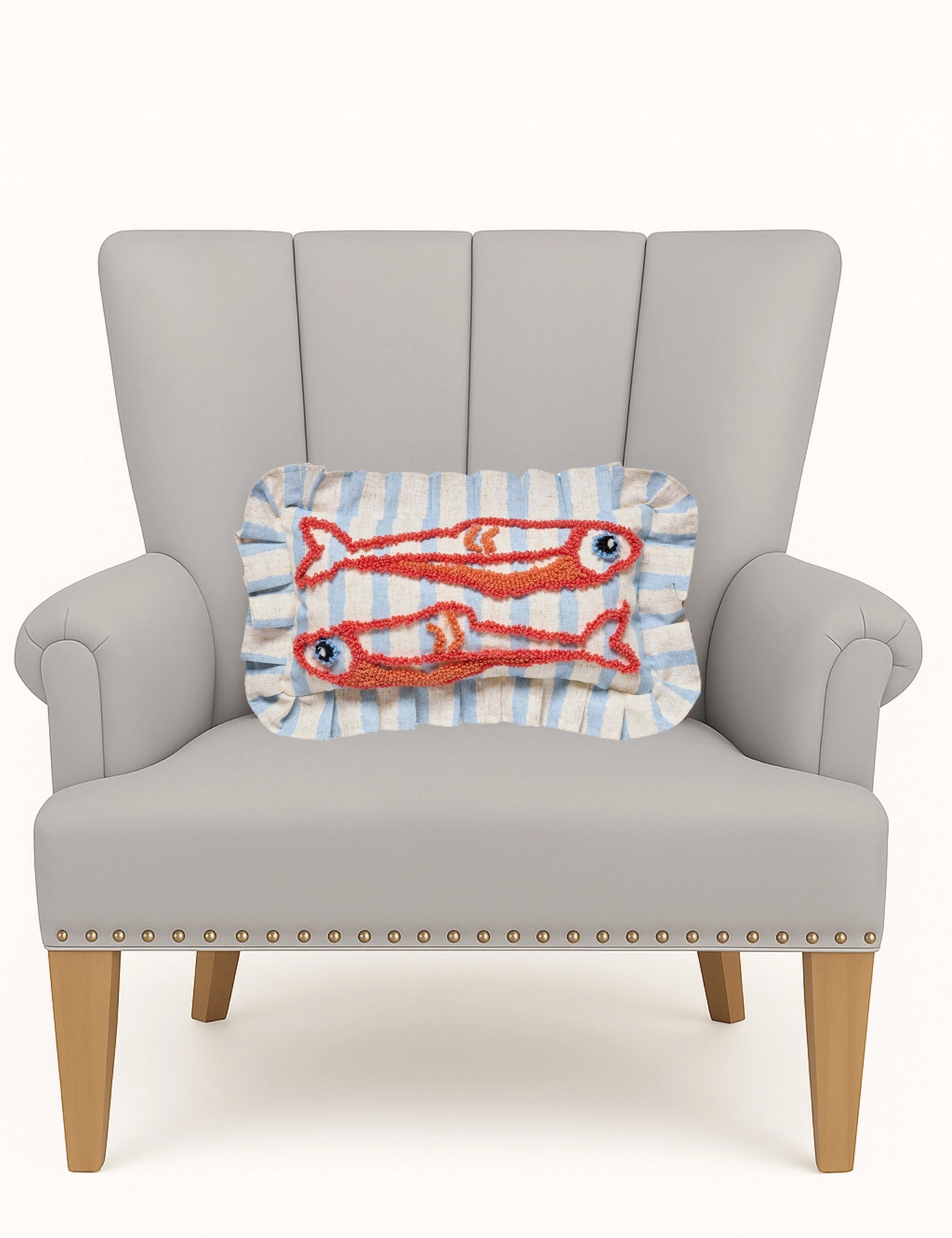 Sardines Tufted Hook Pillow - Clothe Boutique