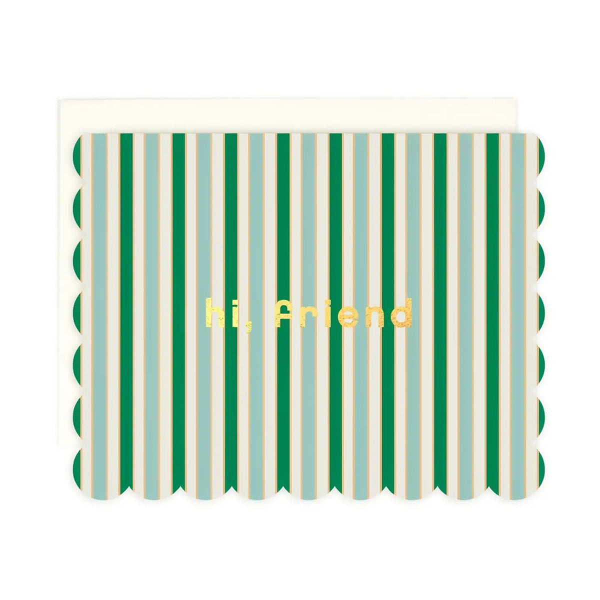 Hi Friend Scallop Card