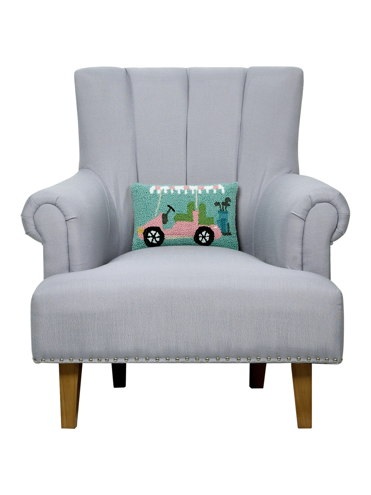 Pink Golf Cart Pillow