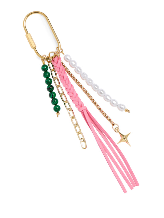 Tassel Bag Charm Pink
