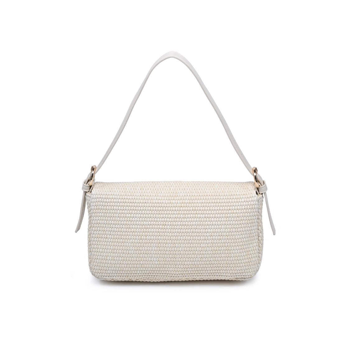 Gloria Straw Buckle Purse