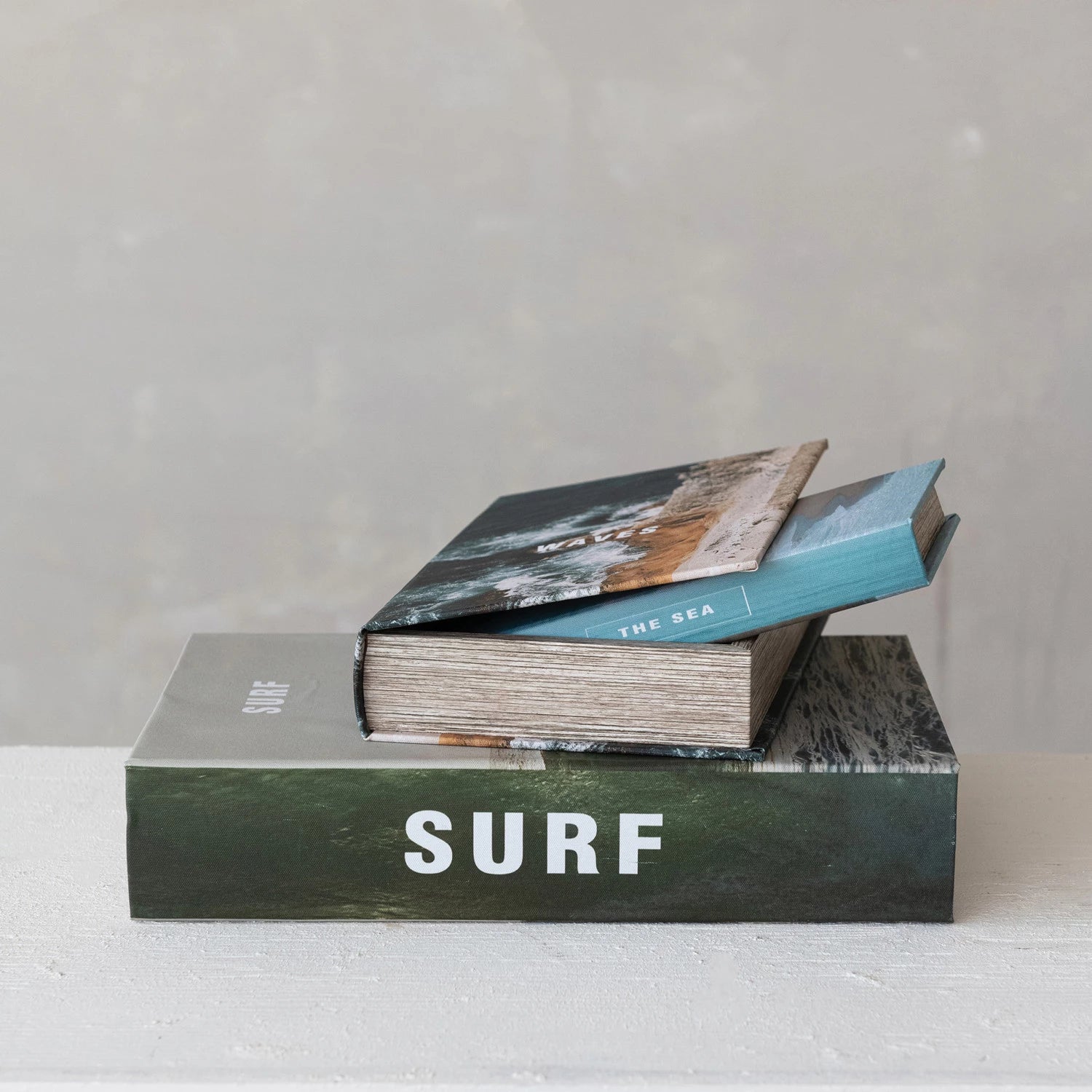 Beach Canvas Book Storage Set Of 3 - Clothe Boutique